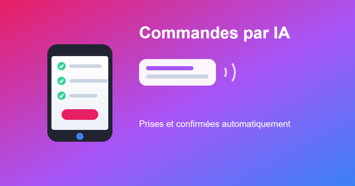 Agent IA prenant une commande par téléphone