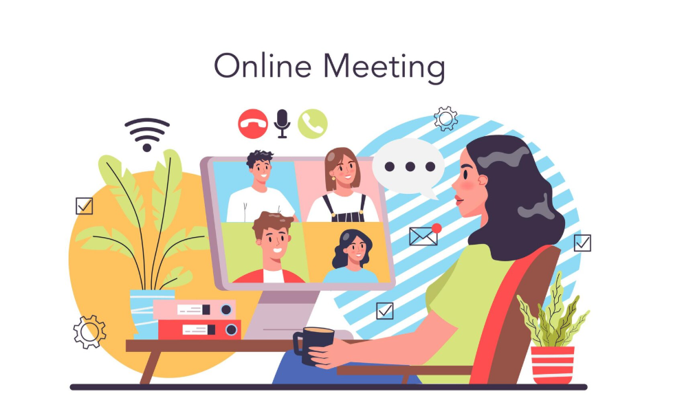Audio conférence en ligne pour réunions professionnelles à distance