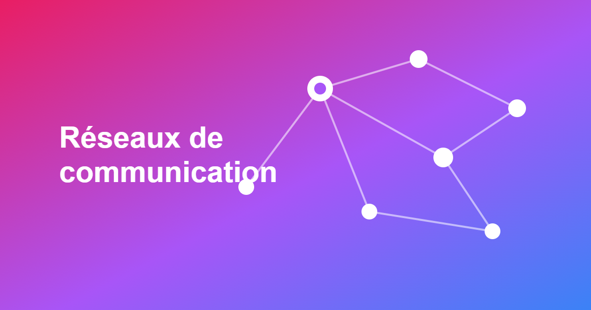 Réseau de communication électronique reliant plusieurs nœuds