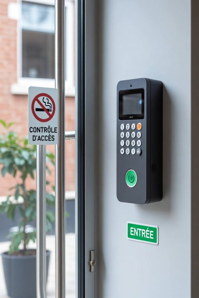 Lecteur de badge de contrôle d’accès dans une entreprise des Essonne